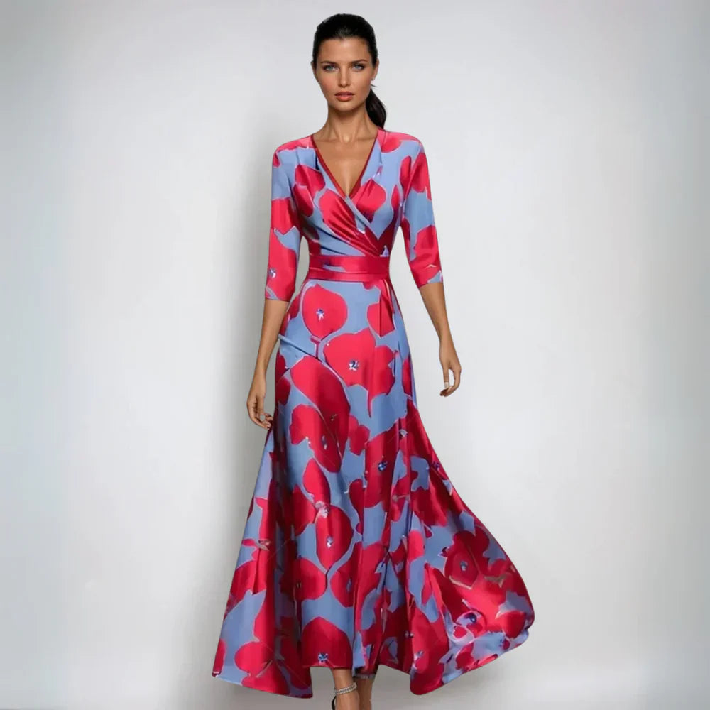 Emily™ | Elegantna cvjetna haljina s ovitkom