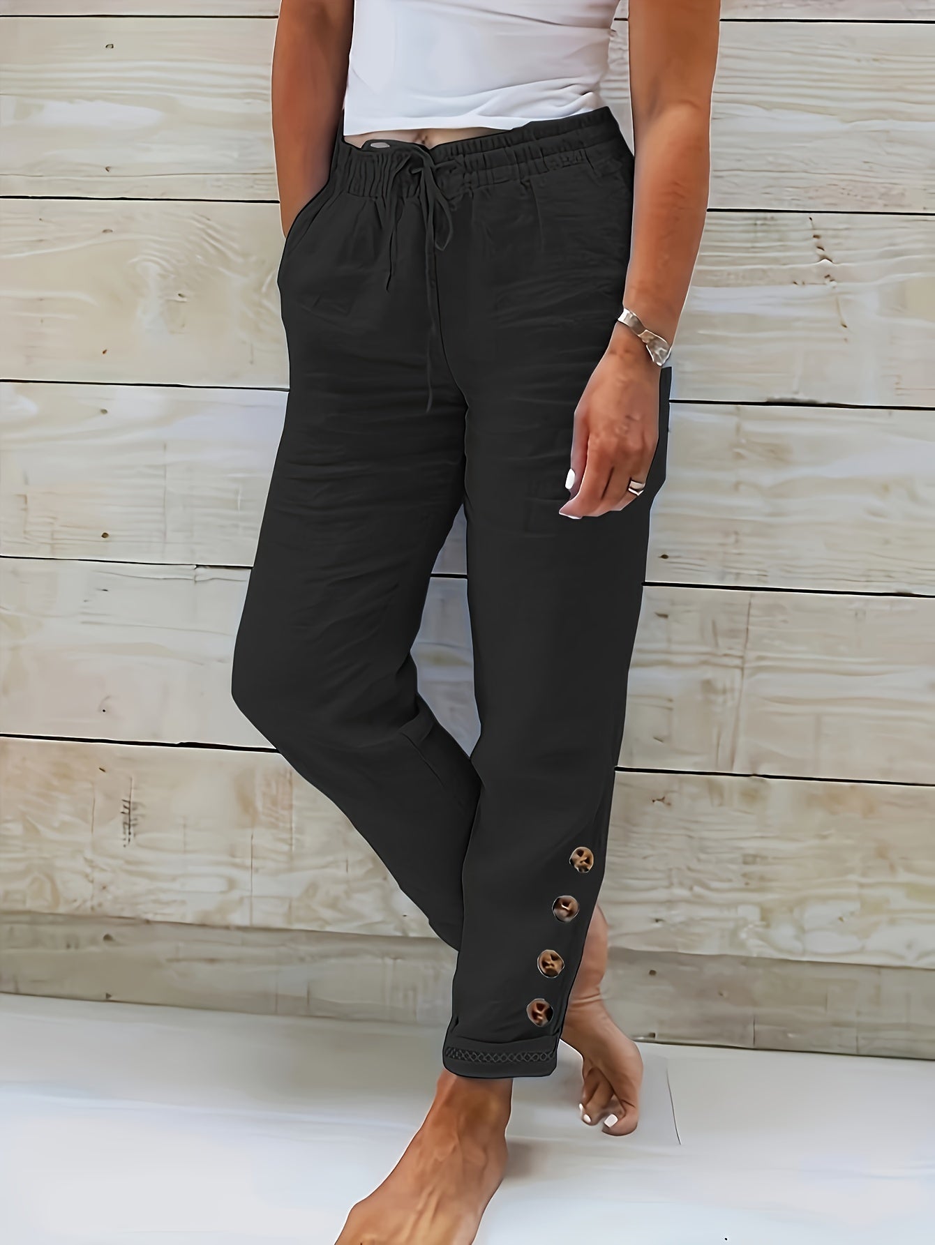 Amelia | Casual Ravne Hlače