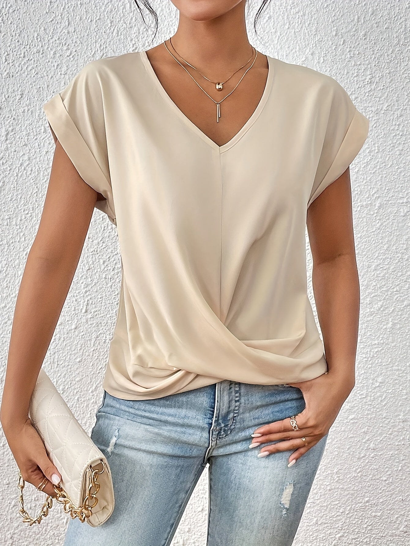 Eloise | Top s V-izrezom i detaljem čvora