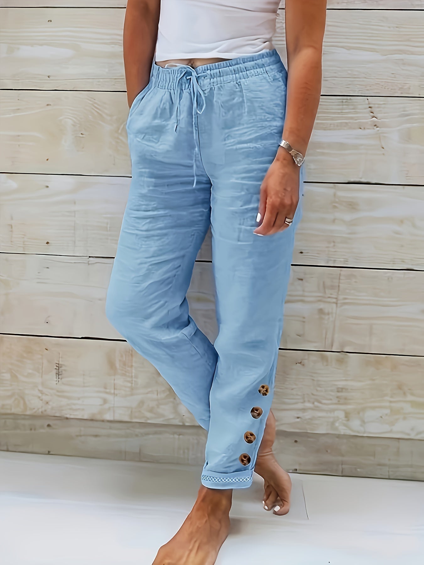 Amelia | Casual Ravne Hlače