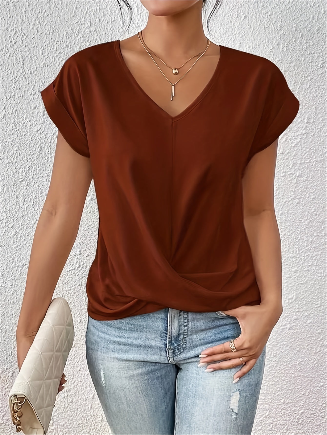 Eloise | Top s V-izrezom i detaljem čvora