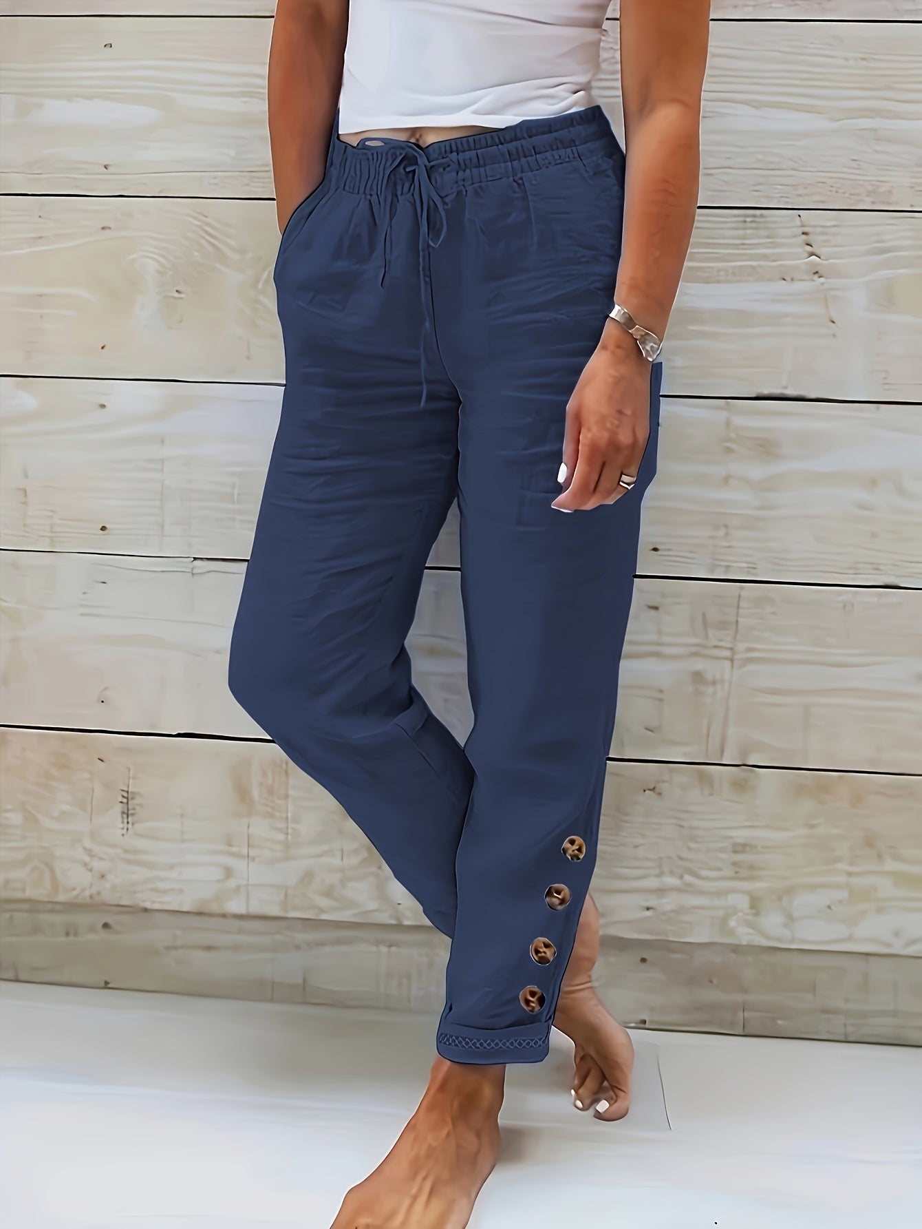 Amelia | Casual Ravne Hlače