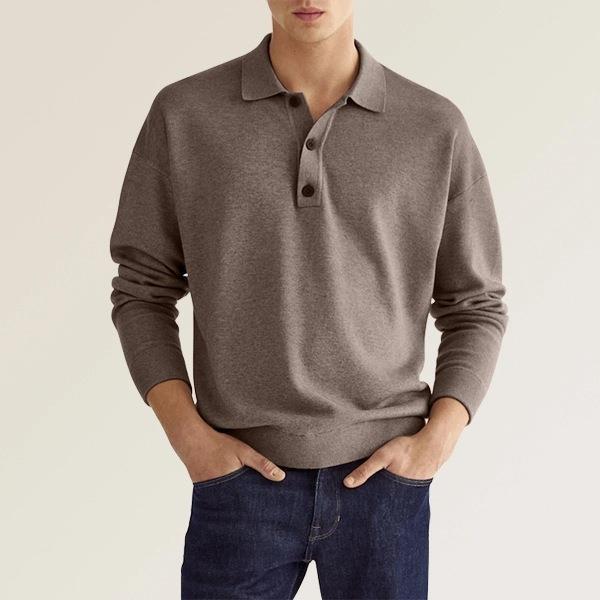 LUCAS | Rafinirana muška polo majica s dugim rukavima i luksuznim detaljima