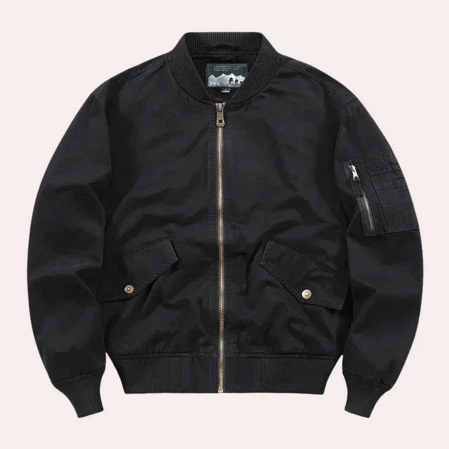 Corbin | Klasična bomber jakna za muškarce s bočnim džepovima - stylish lagana jakna s patentnim zatvaračem za casual i outdoor odjeću