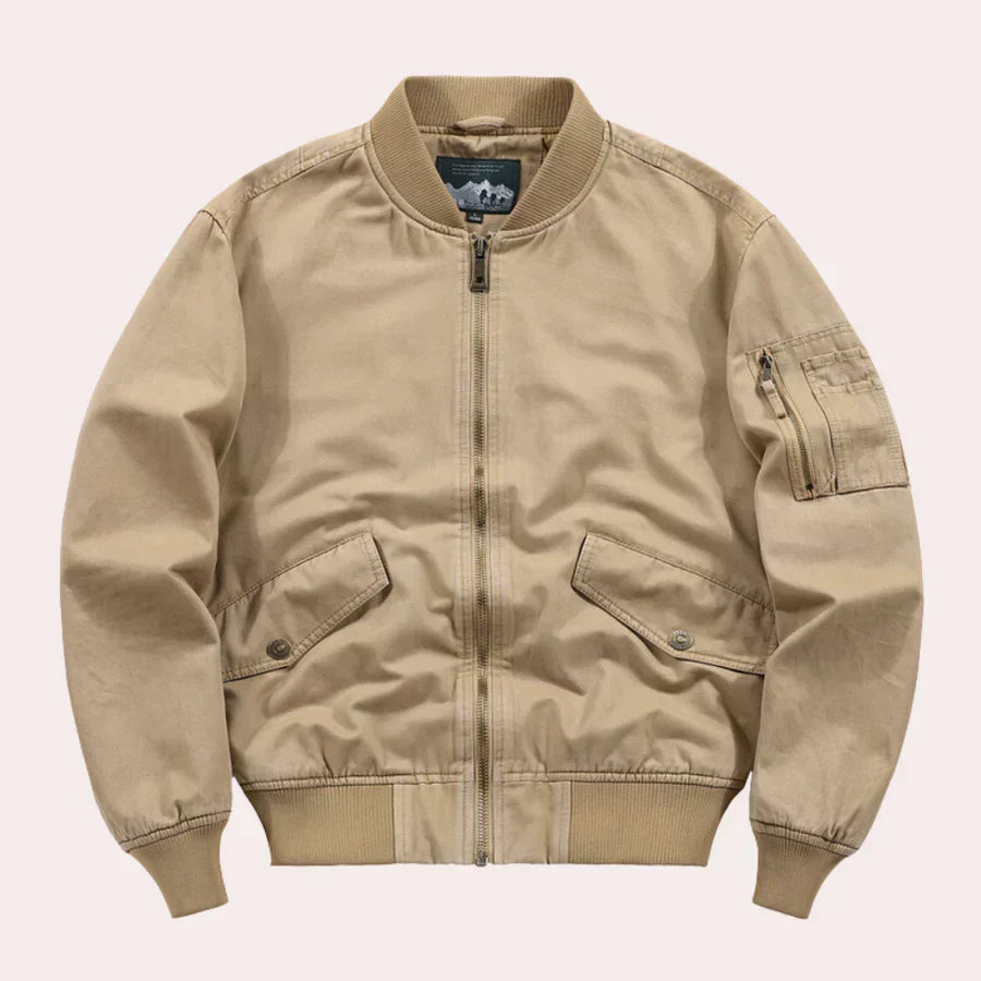 Corbin | Klasična bomber jakna za muškarce s bočnim džepovima - stylish lagana jakna s patentnim zatvaračem za casual i outdoor odjeću