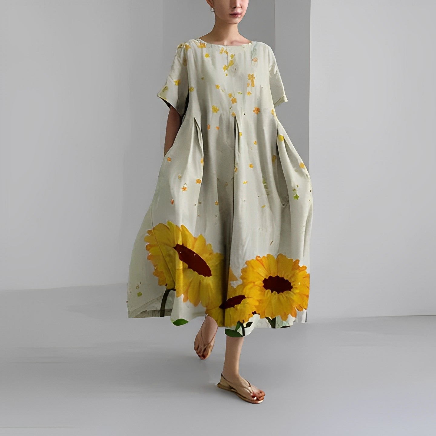 Amelia - cvjetna haljina u boho stilu