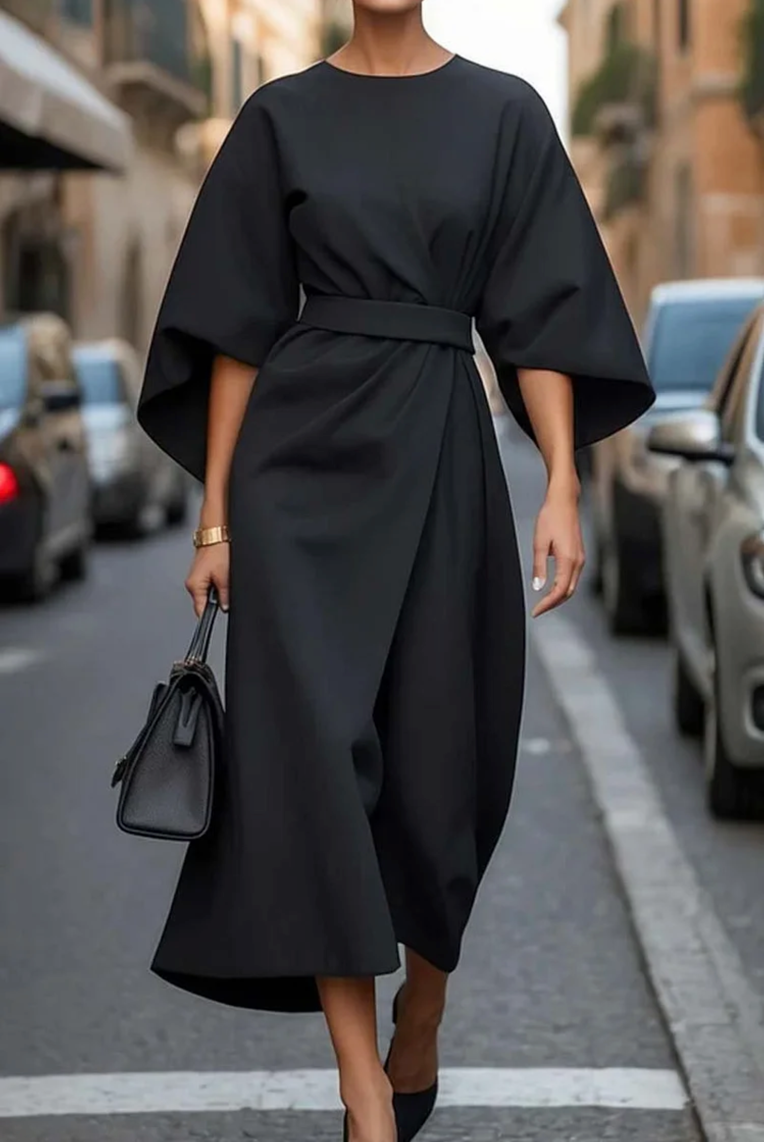 Marija™ | Elegantna Haljina s Puff Rukavima