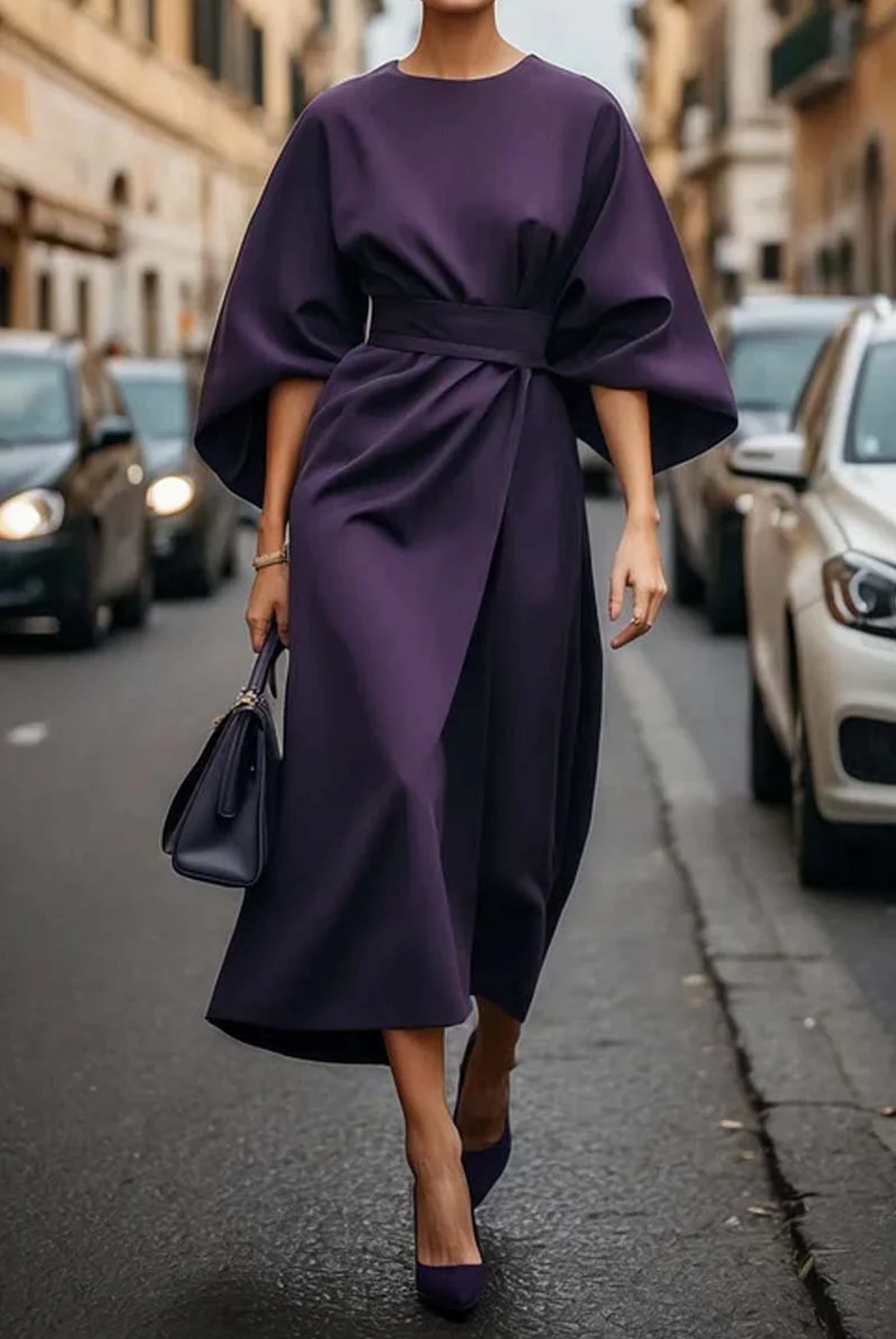 Marija™ | Elegantna Haljina s Puff Rukavima