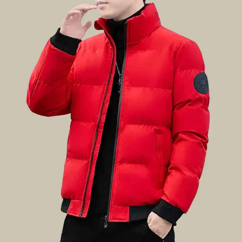 Divalo Puffer | Stylish Kratka Zimska Jakna za Muškarce s Ovratnikom