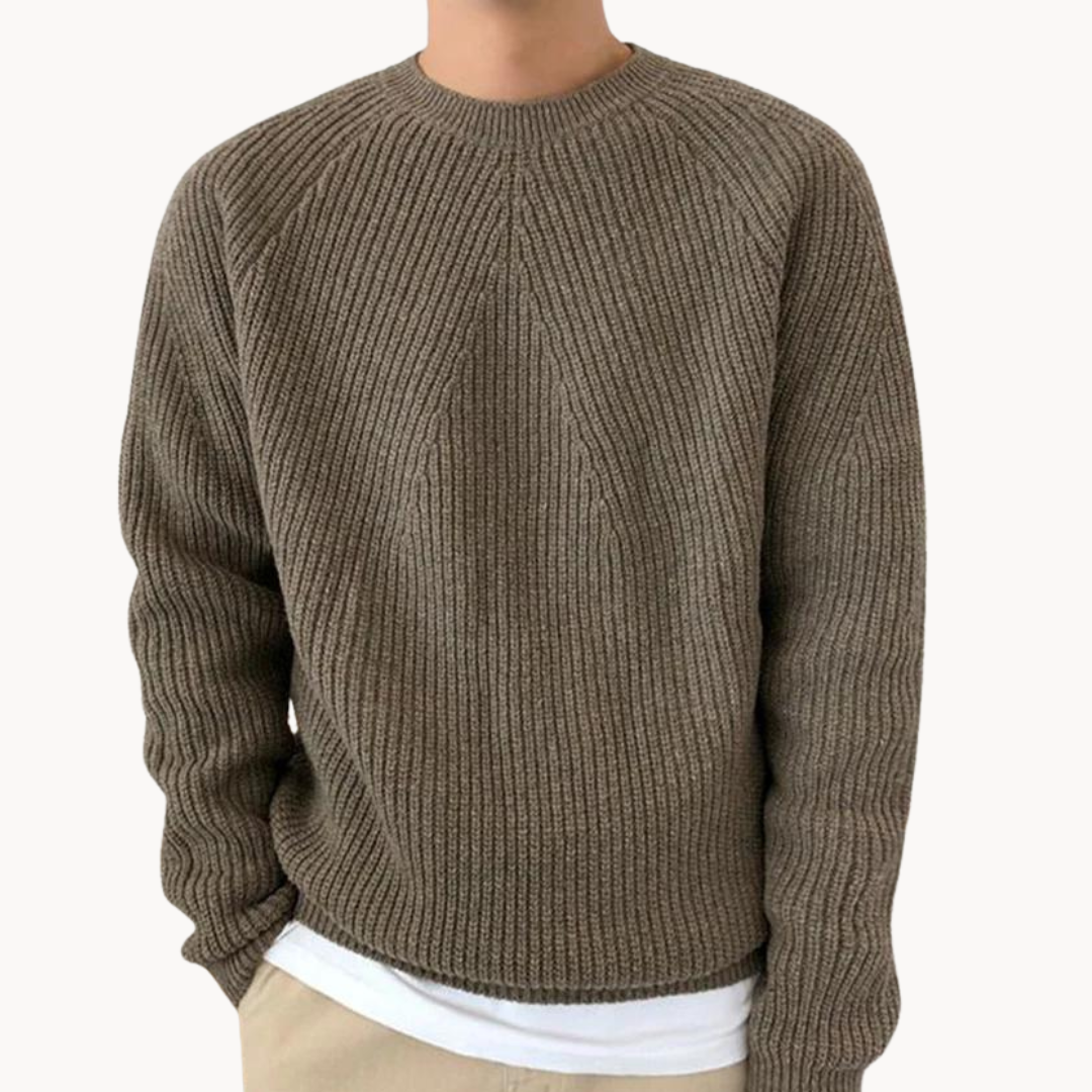 Anibal | Rebrasti Pulover - Premium Pleteni Pulover s Dugim Rukavima, Casual & Udoban