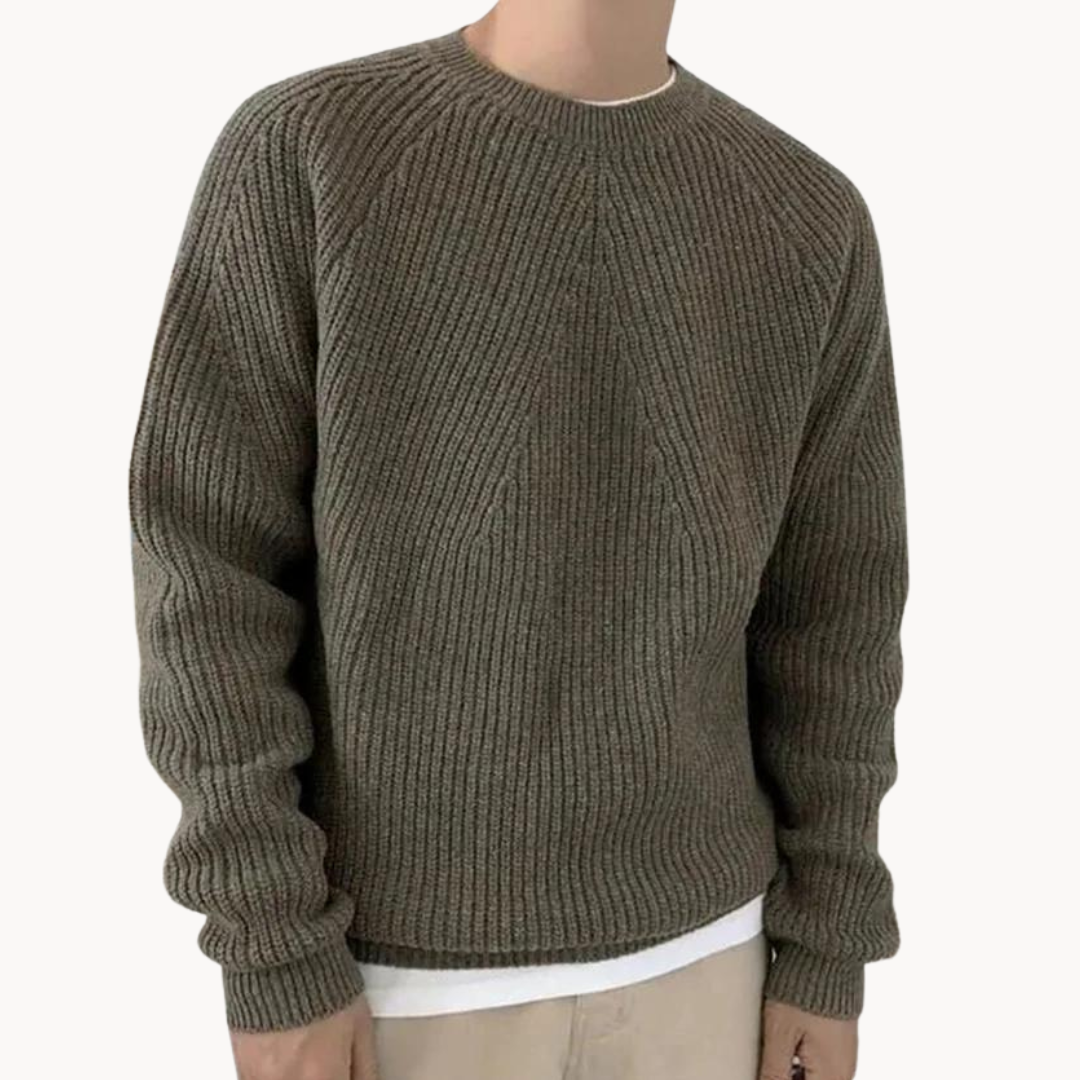 Anibal | Rebrasti Pulover - Premium Pleteni Pulover s Dugim Rukavima, Casual & Udoban