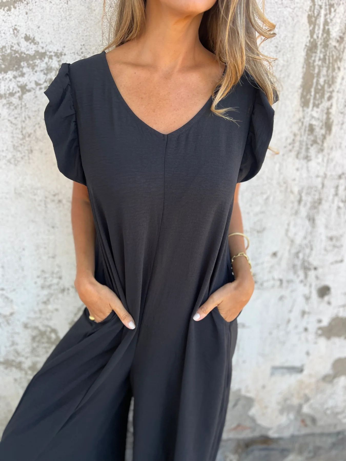 Aurelia | Jumpsuit s leopard uzorkom i prednjim džepovima
