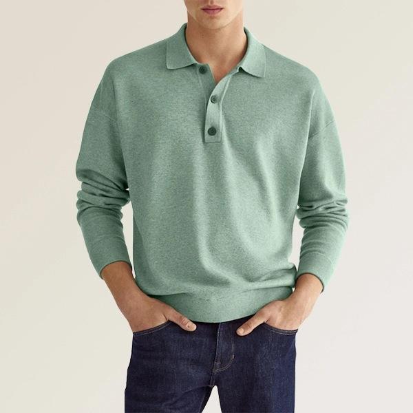 LUCAS | Rafinirana muška polo majica s dugim rukavima i luksuznim detaljima
