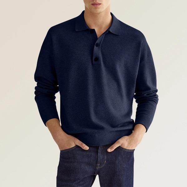 LUCAS | Rafinirana muška polo majica s dugim rukavima i luksuznim detaljima