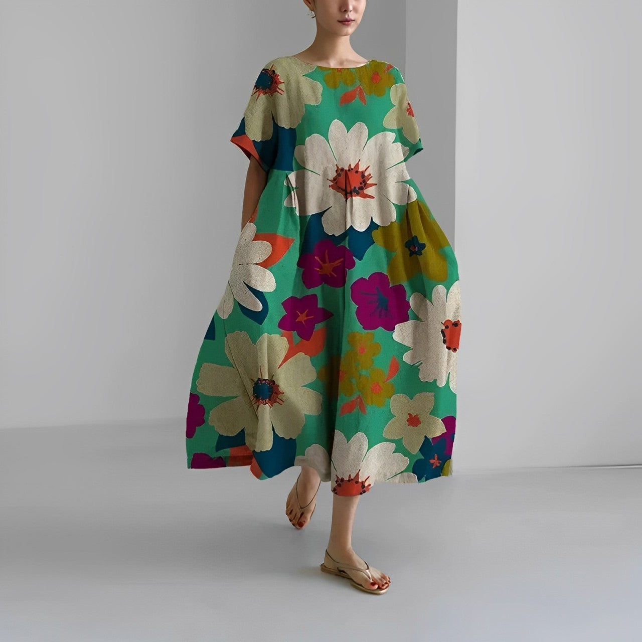 Amelia - cvjetna haljina u boho stilu