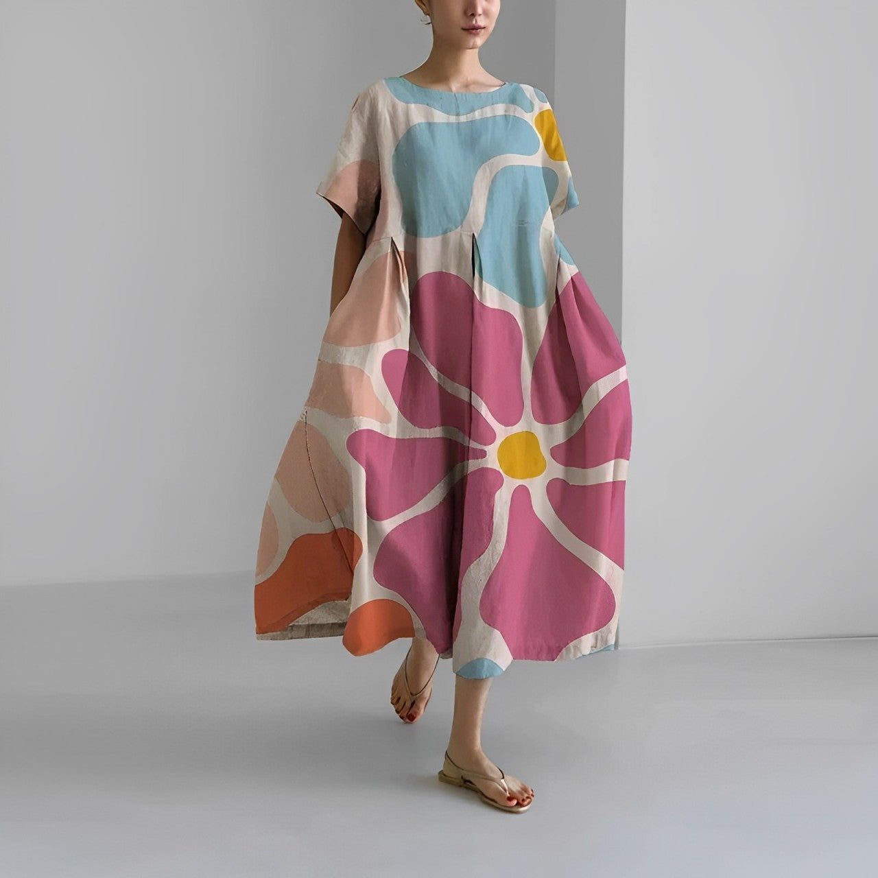 Amelia - cvjetna haljina u boho stilu